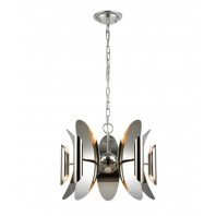 CLA-Strato: Polished Nickel Hardware with Stainless Steel Pendant Light